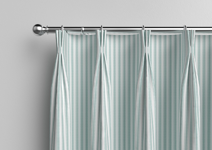 Lace Stripes, Duck Egg - Made to Measure Curtains - Image 11